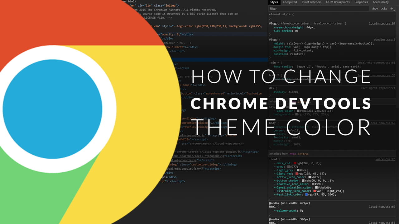 How to Change Chrome DevTools Theme Color (Developer Tools)