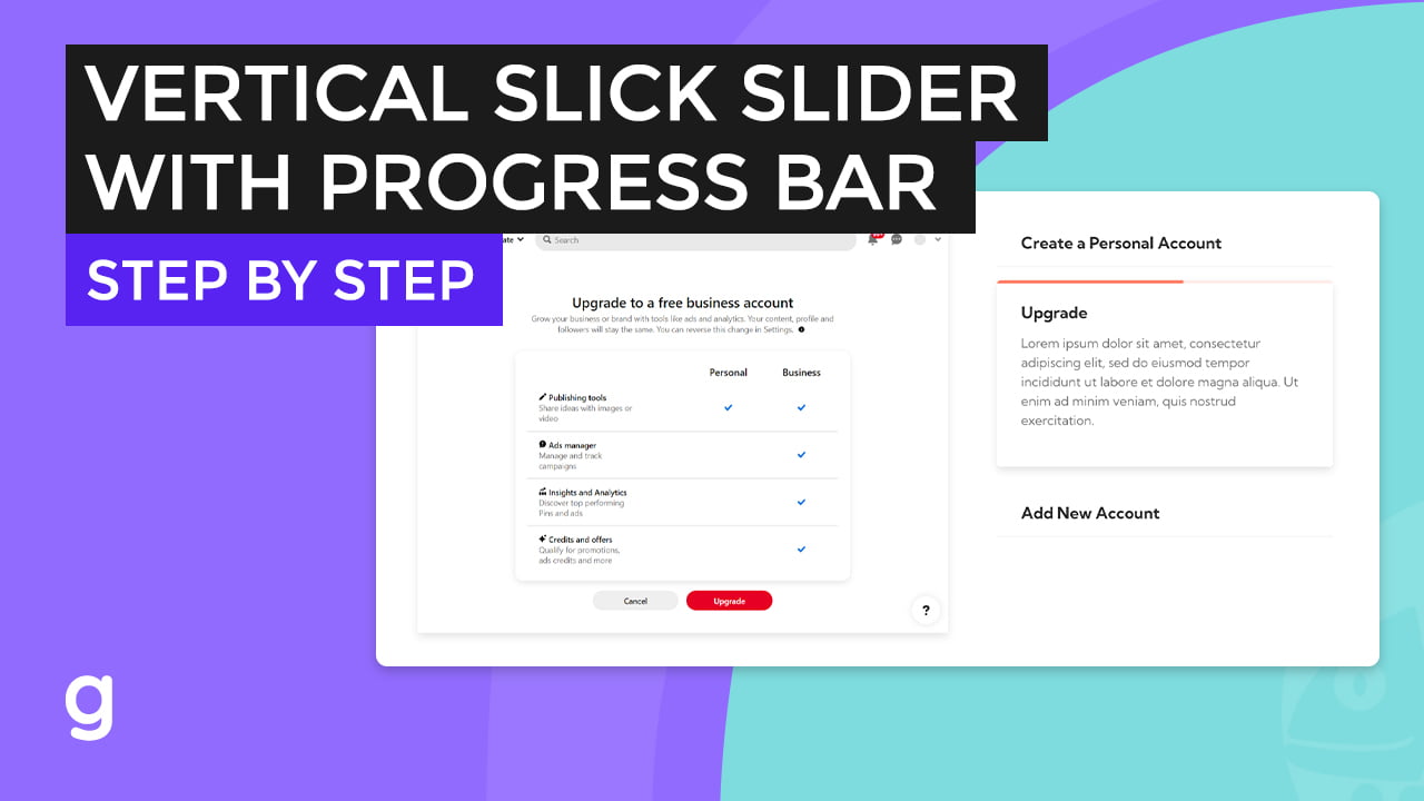 Vertical Slick Slider Progress Bar Indicator