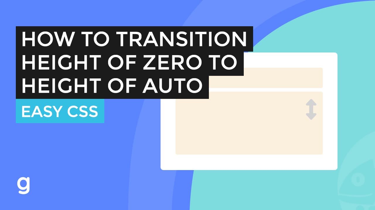 How to transition a height of zero to a height of Auto